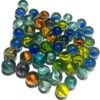 100 Pcs Glass Stones Marble Balls