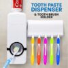 Toothpaste Dispenser With FREE Brush Holder