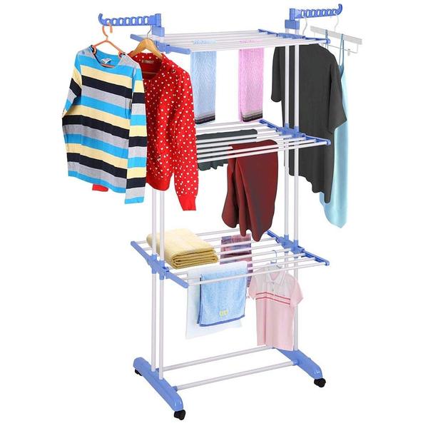 Heavy Duty 50Kg Capacity 6 Tier 3 Layer Clothes Rack