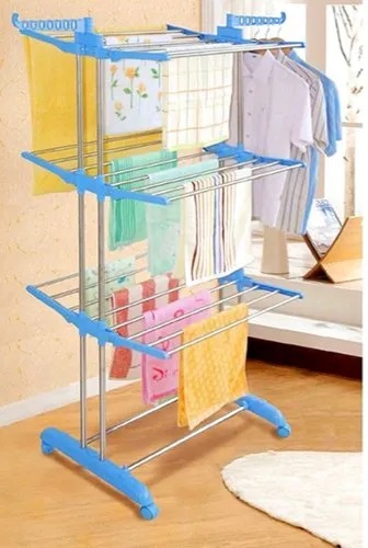 Heavy Duty 50Kg Capacity 6 Tier 3 Layer Clothes Rack