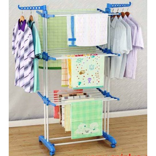 Heavy Duty 50Kg Capacity 6 Tier 3 Layer Clothes Rack
