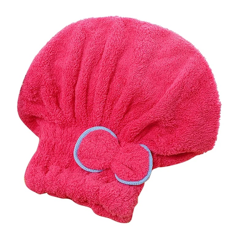 Hair Towel Shower Cap with Bow
