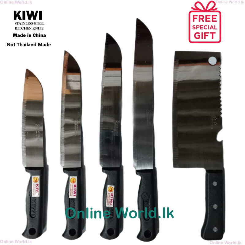 5Pcs Kiwi Knife Set with Free Surprise Gift